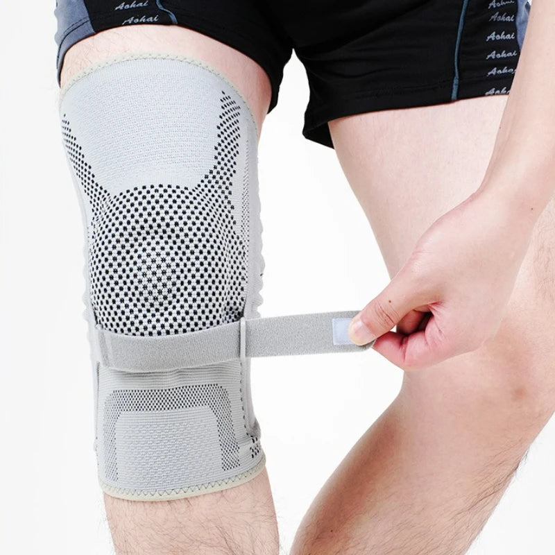 Knee Brace Support Adjustable Compression Patella Gel Pad Side Stabilizers Running Sports Training Workout Exercise Joint Pain