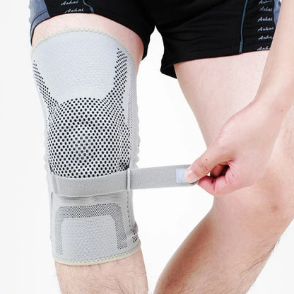 Knee Brace Support Adjustable Compression Patella Gel Pad Side Stabilizers Running Sports Training Workout Exercise Joint Pain