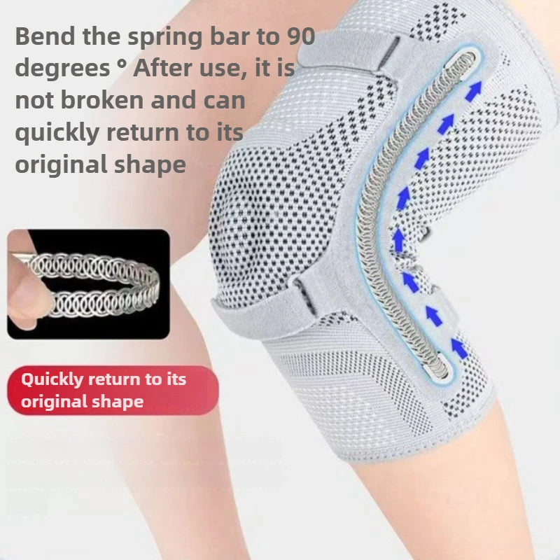 Knee Brace Support Adjustable Compression Patella Gel Pad Side Stabilizers Running Sports Training Workout Exercise Joint Pain