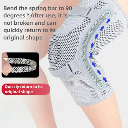 Knee Brace Support Adjustable Compression Patella Gel Pad Side Stabilizers Running Sports Training Workout Exercise Joint Pain