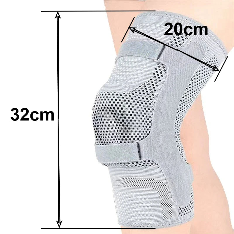 Knee Brace Support Adjustable Compression Patella Gel Pad Side Stabilizers Running Sports Training Workout Exercise Joint Pain