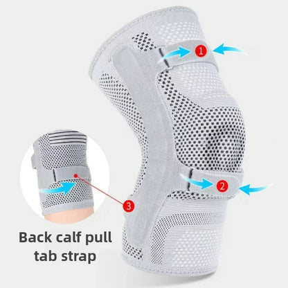 Knee Brace Support Adjustable Compression Patella Gel Pad Side Stabilizers Running Sports Training Workout Exercise Joint Pain