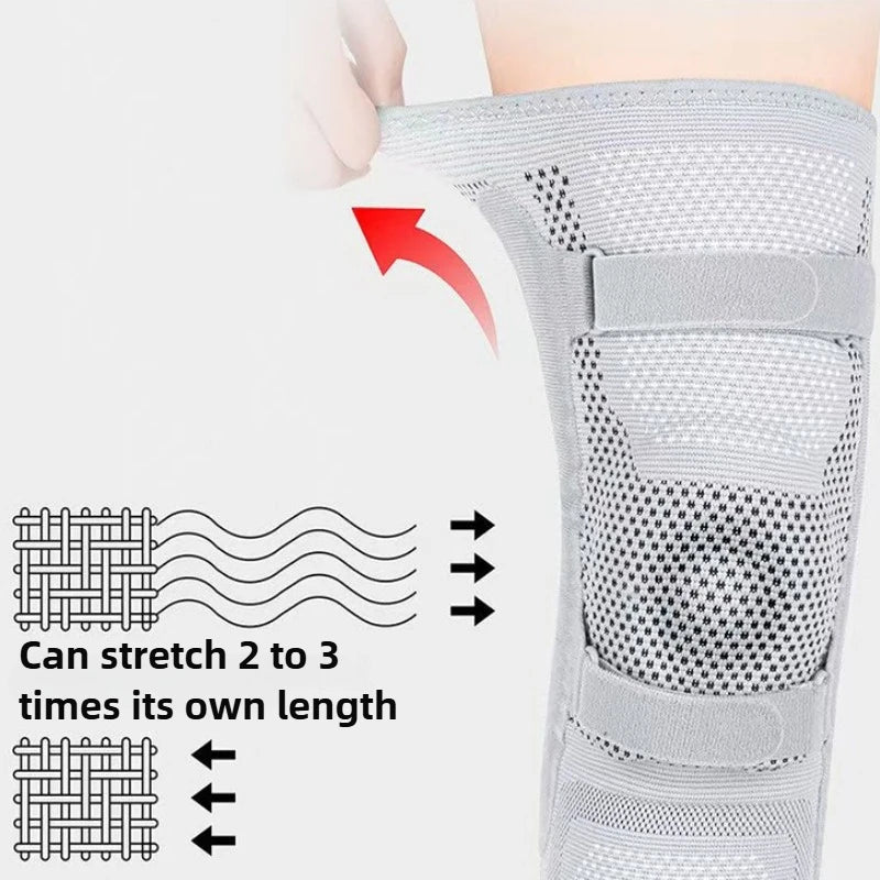 Knee Brace Support Adjustable Compression Patella Gel Pad Side Stabilizers Running Sports Training Workout Exercise Joint Pain
